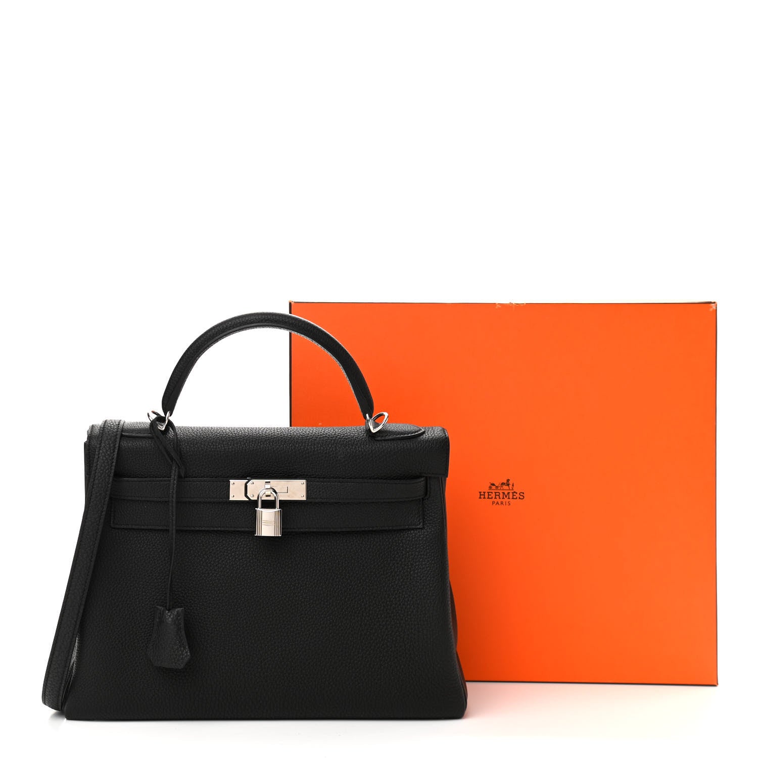 Hermes Togo Kelly Retourne 32 Black 12 of 12