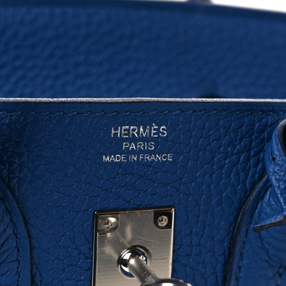 Hermes Togo Birkin 25 Bleu Royal 6 of 8