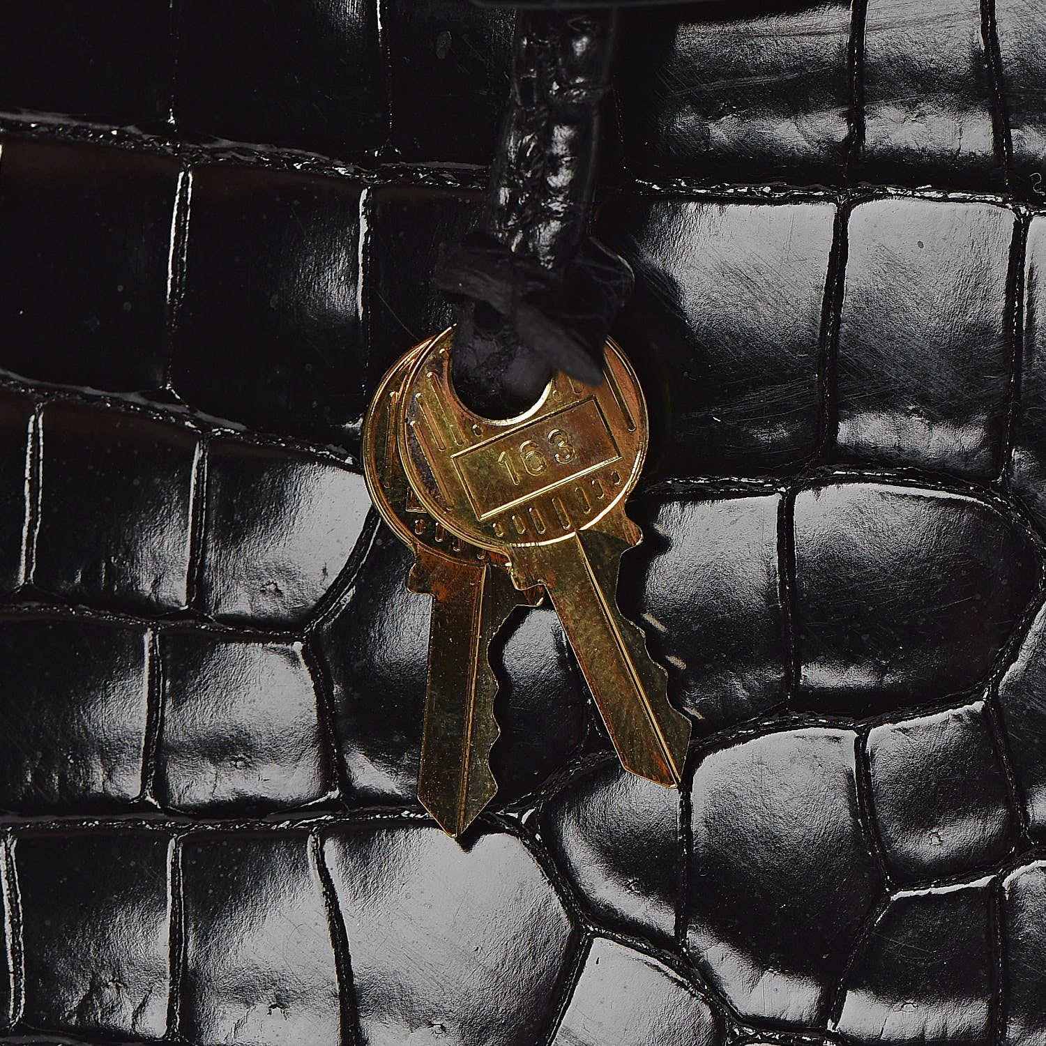 Hermes Shiny Porosus Crocodile Birkin 35 Black 15 of 32