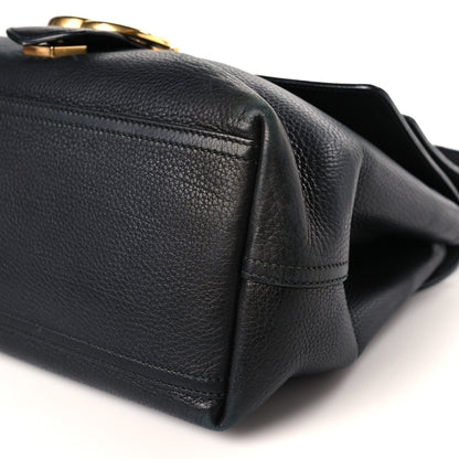 Gucci Calfskin Large GG Marmont Shoulder Bag Black 9 of 12