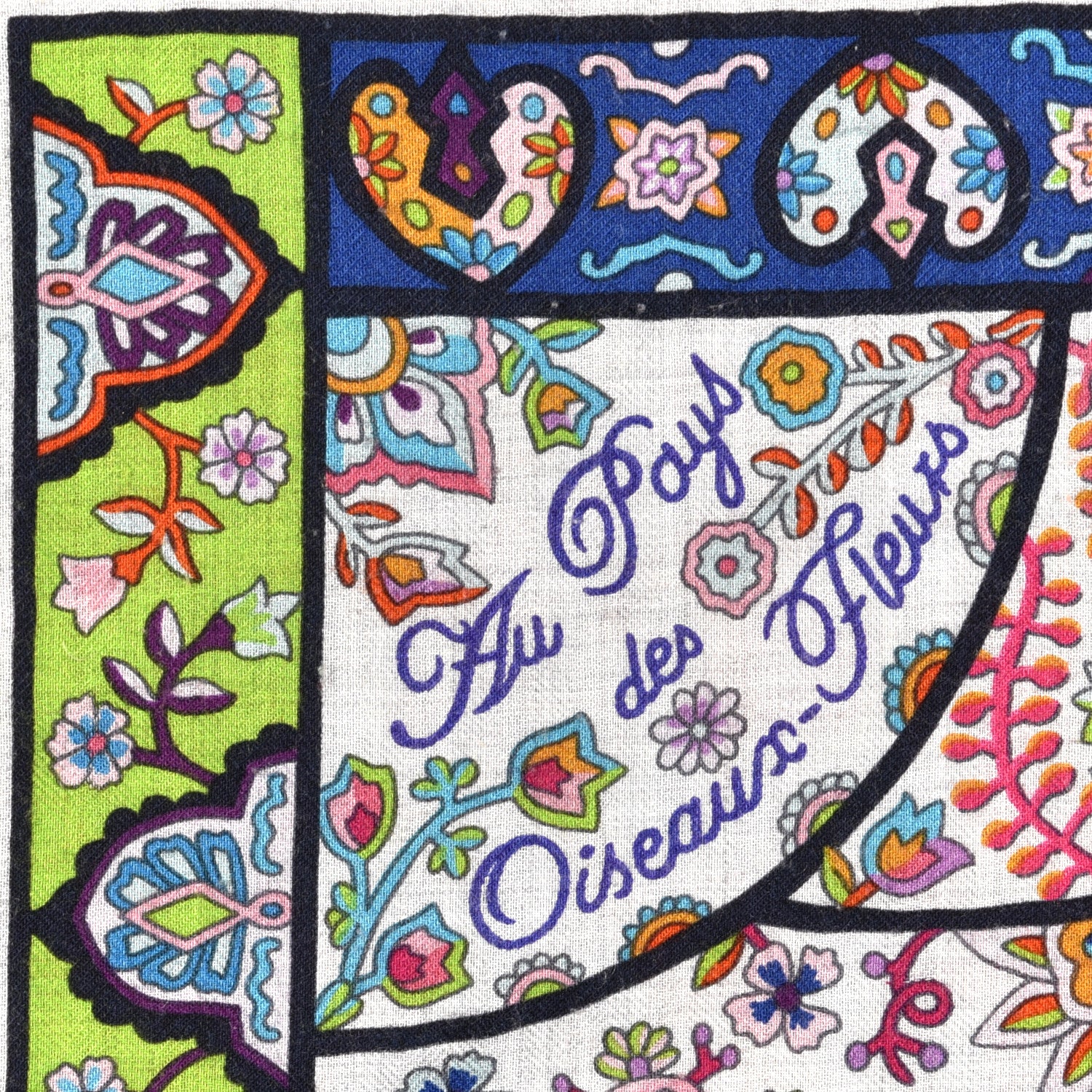 Hermes Cashmere Silk Au Pays Des Oiseaux Fleurs Shawl 140 2 of 5