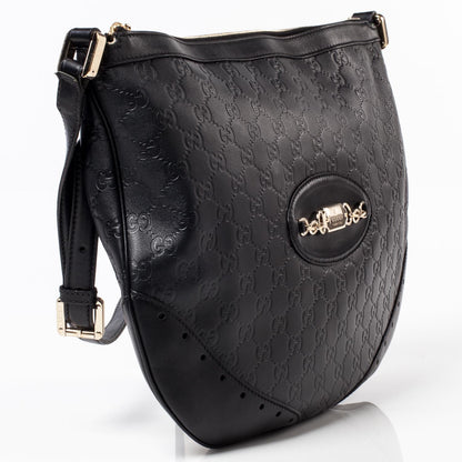 Gucci Guccissima Punch Shoulder Bag Black 3 of 9