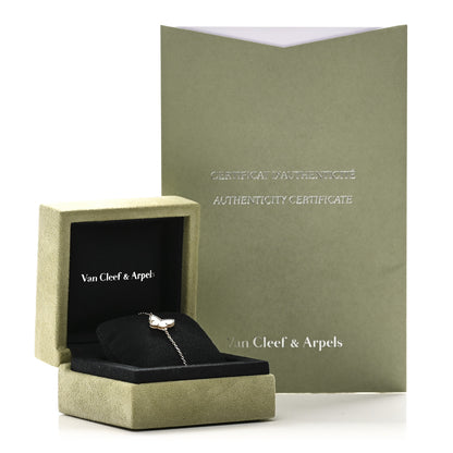 Van Cleef & Arpels 18K Yellow Gold Mother of Pearl Sweet Alhambra Butterfly Bracelet 5 of 5