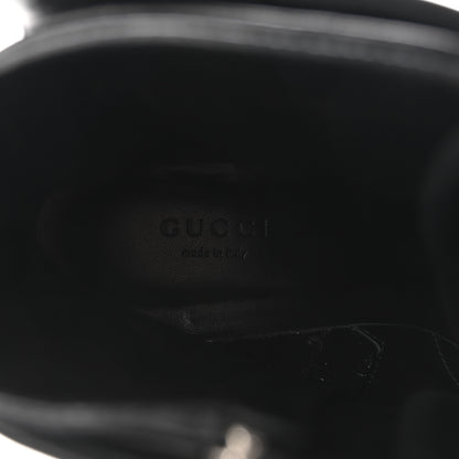 Gucci Flores Calfskin Nappa Matelasse GG 40mm Ankle Boots 37.5 Black 8 of 10