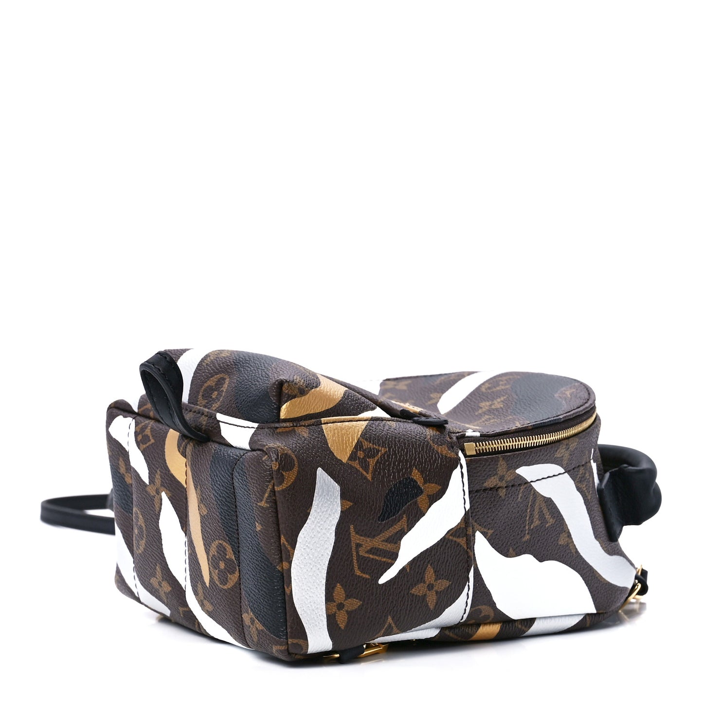 X LOL Monogram Palm Springs Backpack Mini Gold Silver