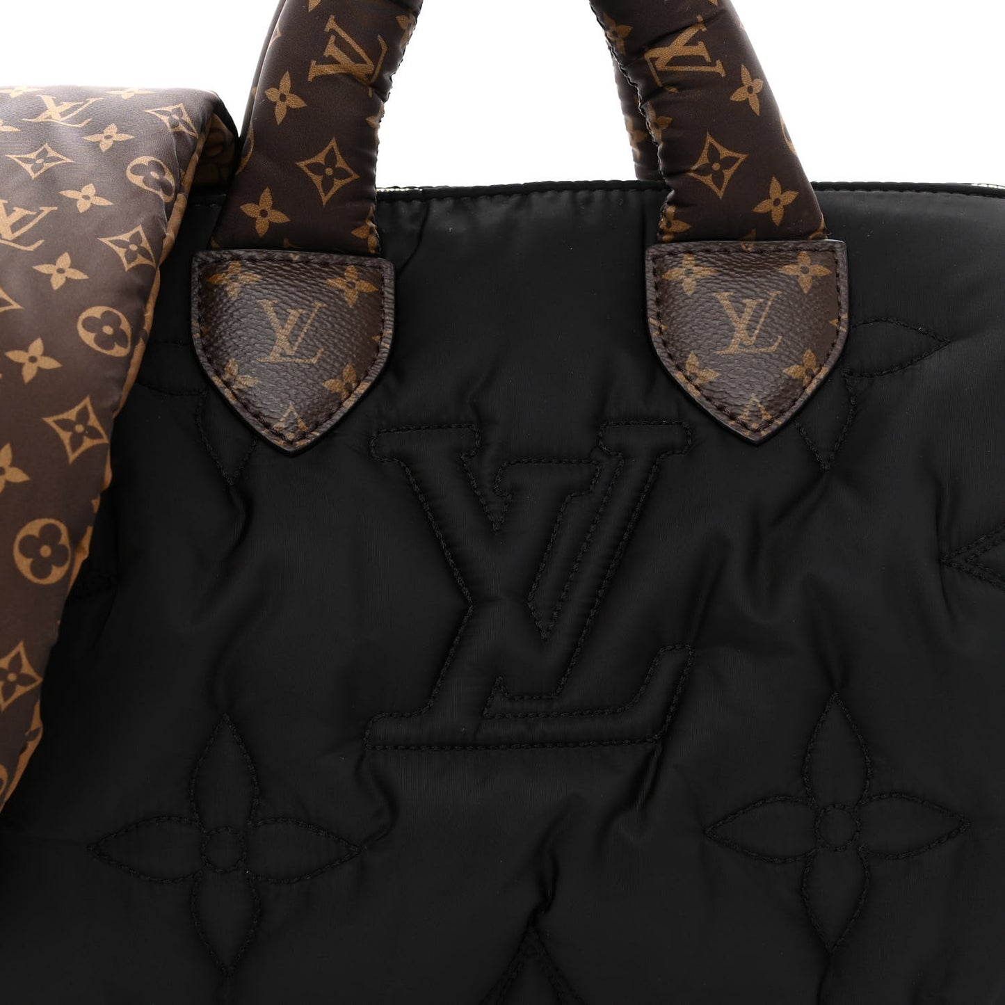 LOUIS VUITTON Econyl Mini Monogram Pillow Speedy Bandouliere 25 Black