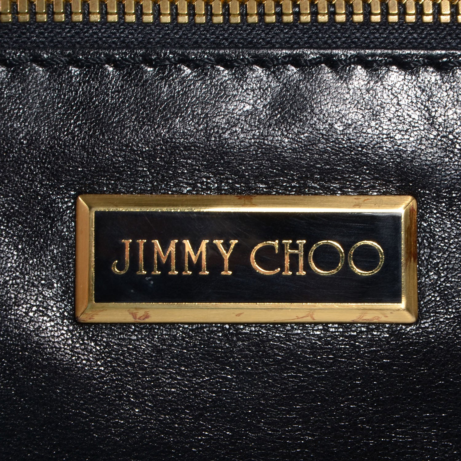Jimmy Choo Calfskin Suede Marin Foldover Clutch Black 5 of 7