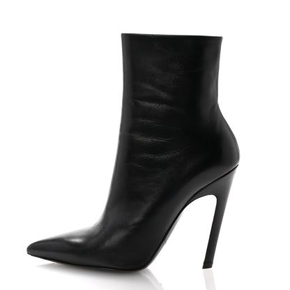 Balenciaga Calfskin Slash Ankle Boots 36.5 Black 1 of 9