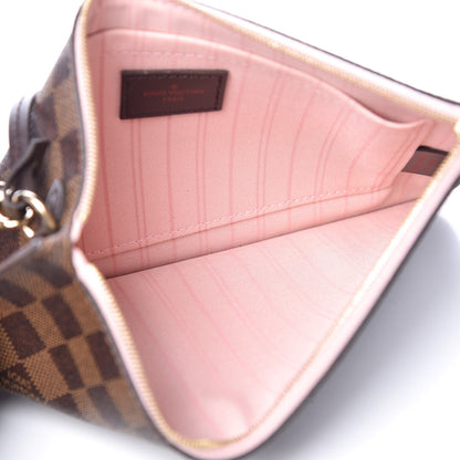 Louis Vuitton Damier Ebene Neverfull MM GM Pochette Rose Ballerine 5 of 8