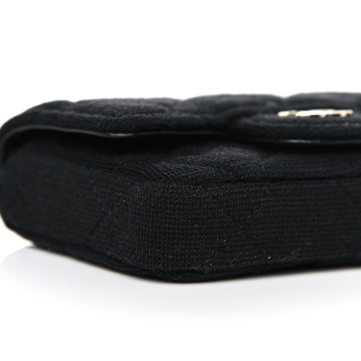 Chanel Jersey Quilted Belt Bag Black 8 of 10