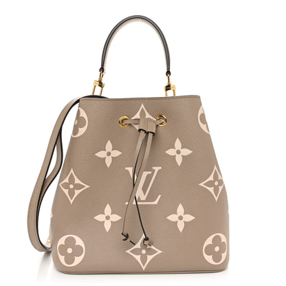 Louis Vuitton Empreinte Monogram Giant Neonoe MM Tourterelle Creme 1 of 10