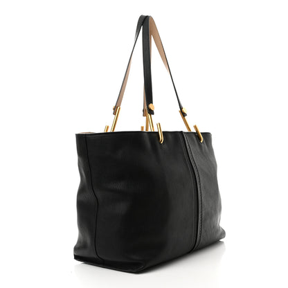 Chloe Grained Lambskin Keri Tote Black 2 of 8