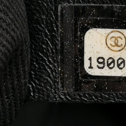 Chanel Woven Straw Raffia Medium Deauville Tote Black White 7 of 19