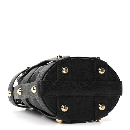 Salvatore Ferragamo Calfskin Cage Bag Black 3 of 8