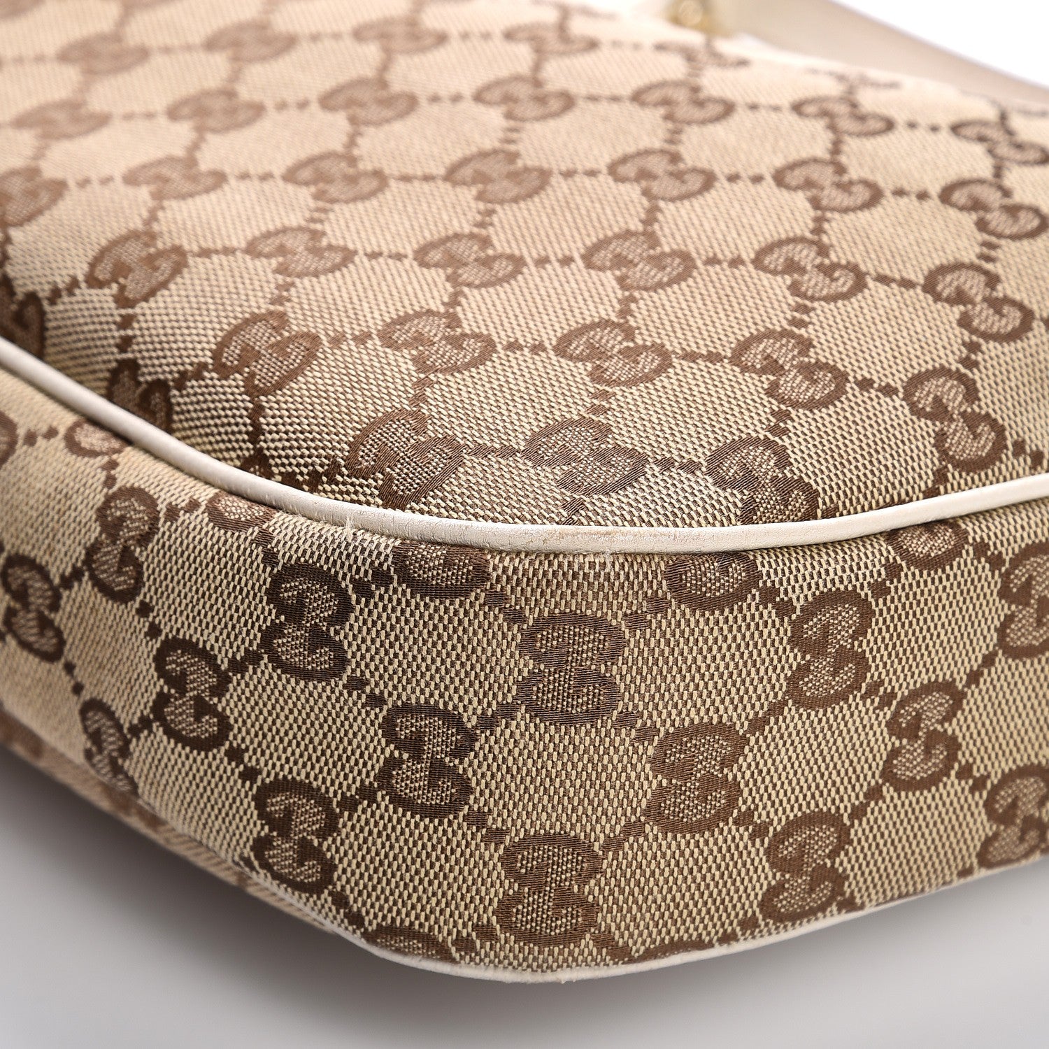 Gucci Monogram Medium Charmy Hobo Off White 9 of 12