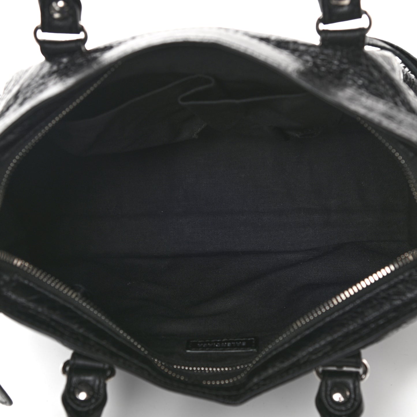 Agneau Classic Silver Hardware S City Black