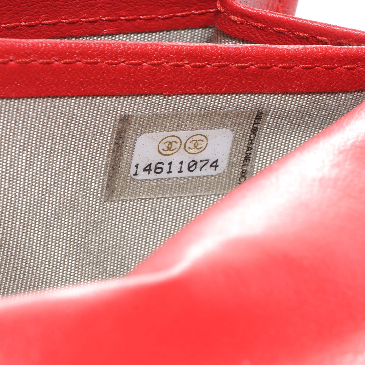 Caviar Large Gusset Flap Wallet Red