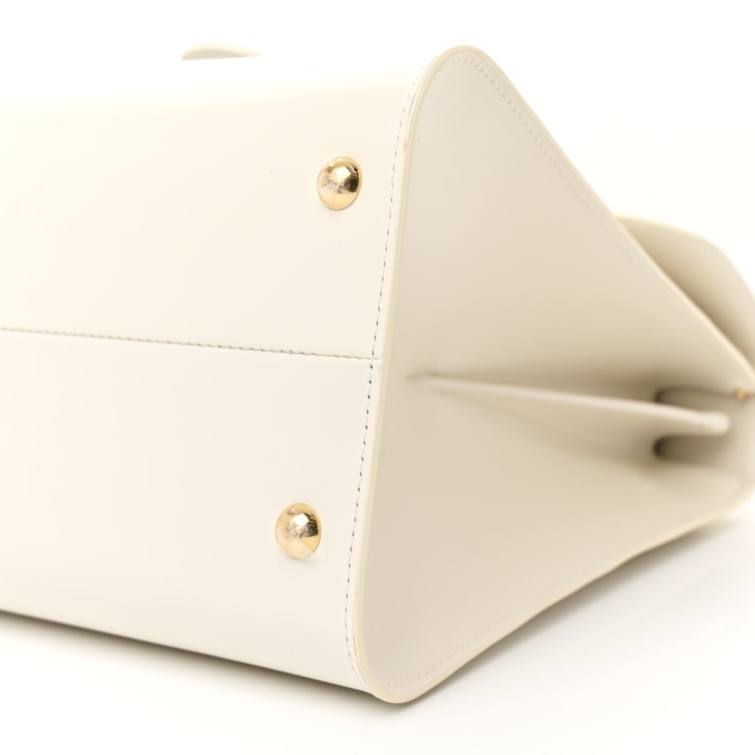 Delvaux Calfskin MM L'Humour Brillant Satchel Ivory Azure 11 of 13
