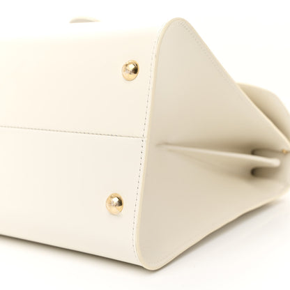 Delvaux Calfskin MM L'Humour Brillant Satchel Ivory Azure 11 of 13