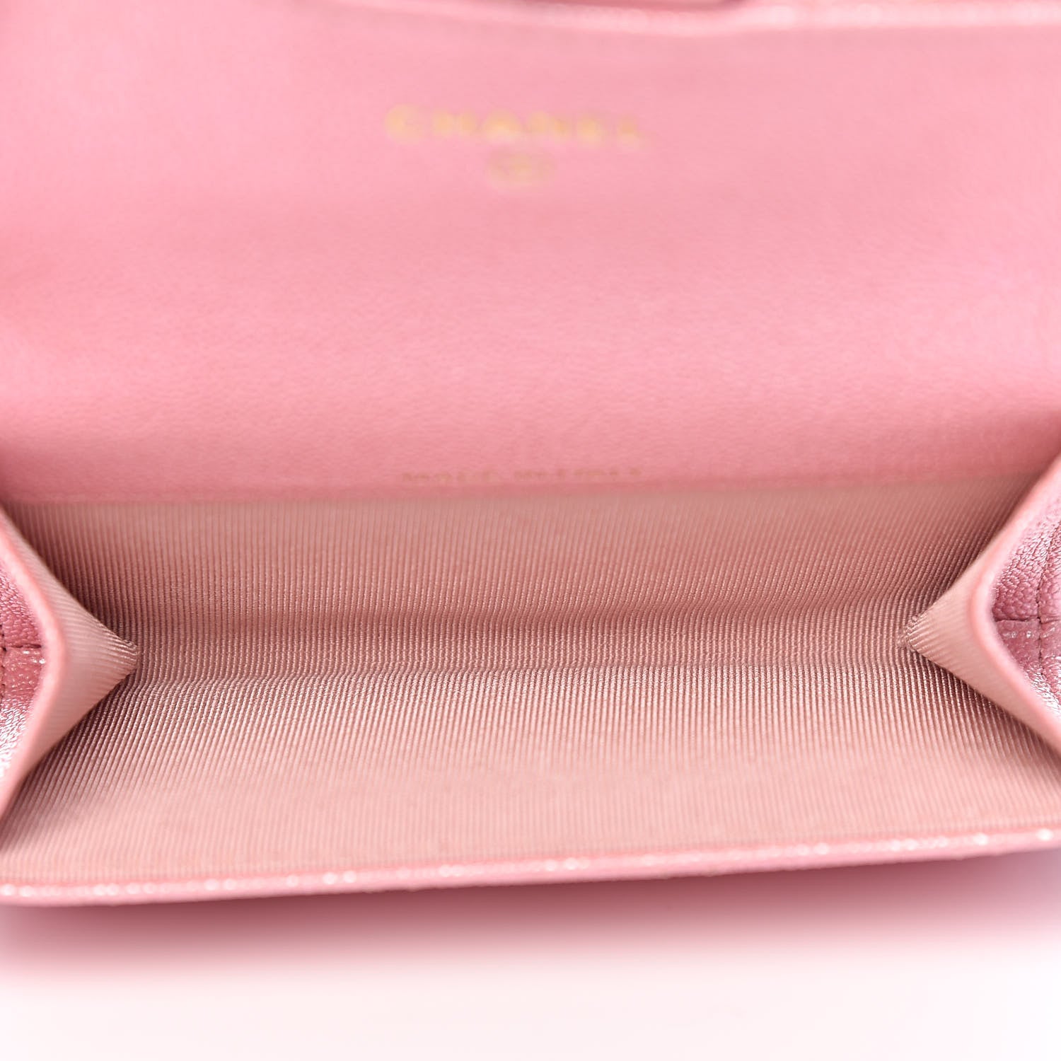 Chanel Iridescent Caviar Quilted Flap Card Holder Rose Pink 5 of 9