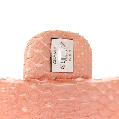 Chanel Snakeskin Medium Double Flap Pink 7 of 11