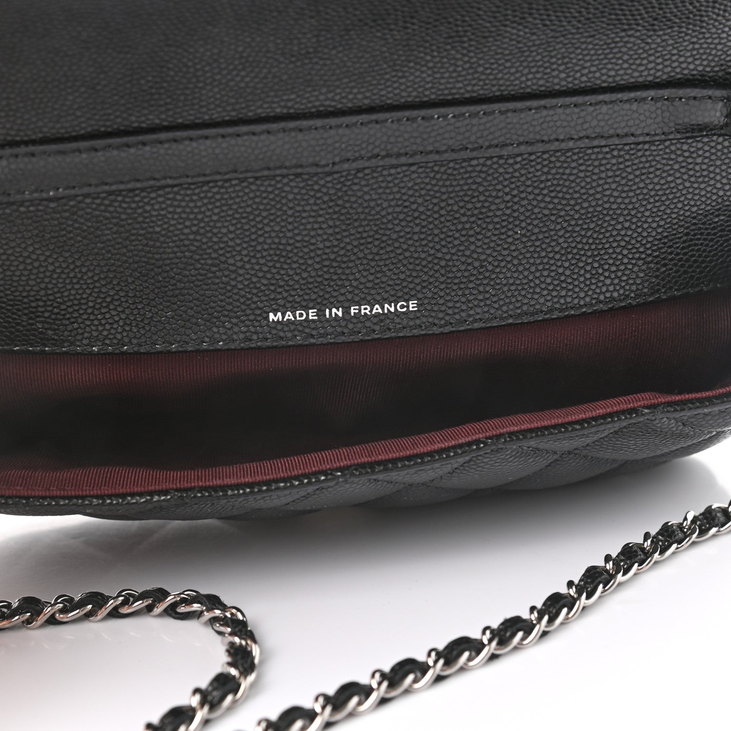 Chanel Caviar Quilted Glasses Case With Chain Black 4 of 9