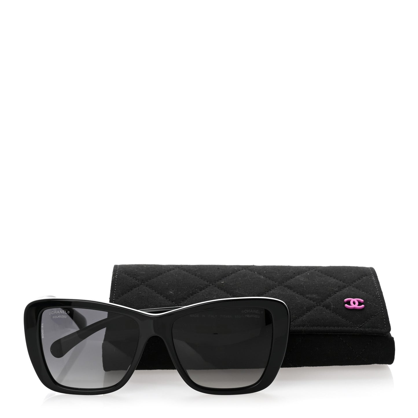 Acetate Polarized Butterfly Sunglasses 71548A Black