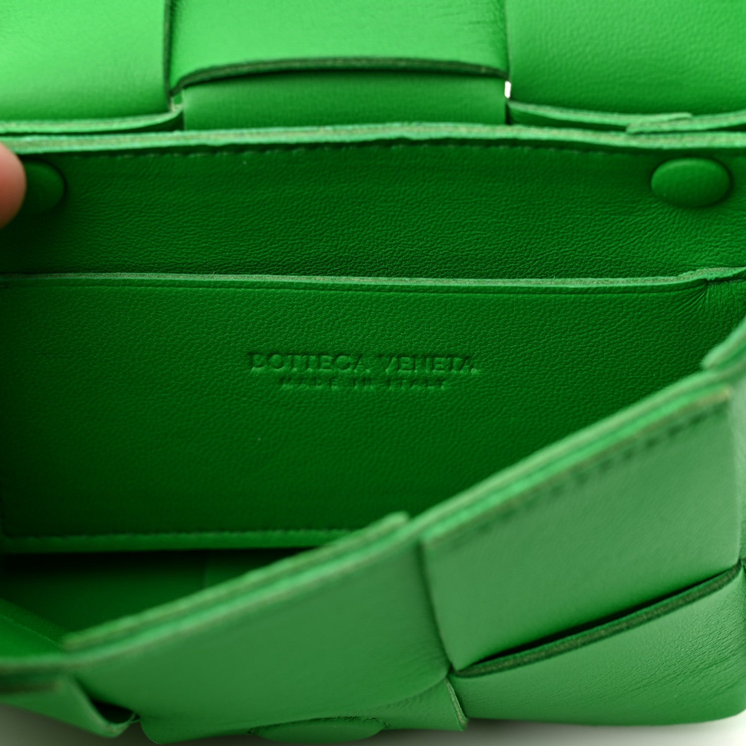 Bottega Veneta Lambskin Maxi Intrecciato Extra Mini Cassette Crossbody Bag Parakeet 6 of 8