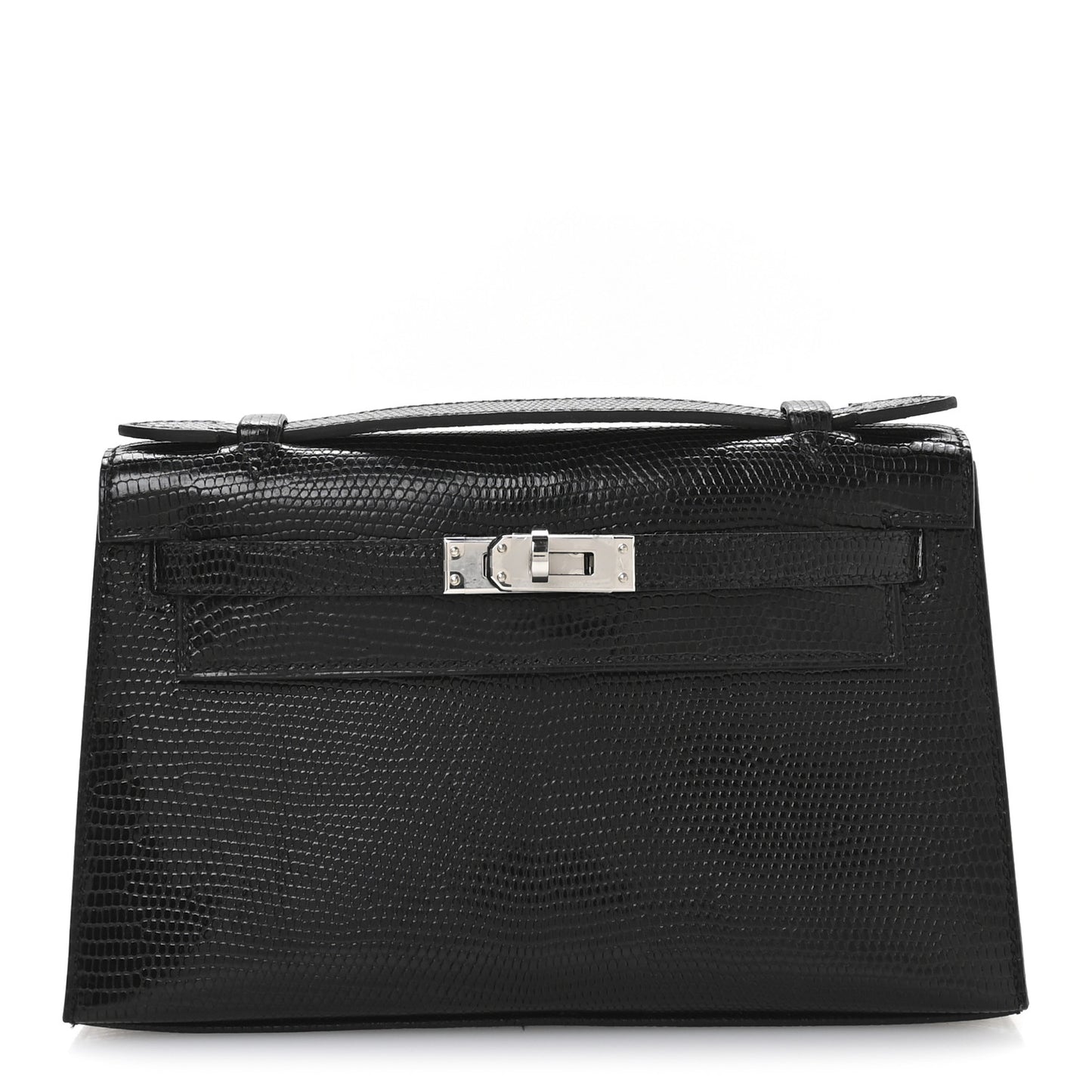 Lizard Kelly Pochette Clutch Black