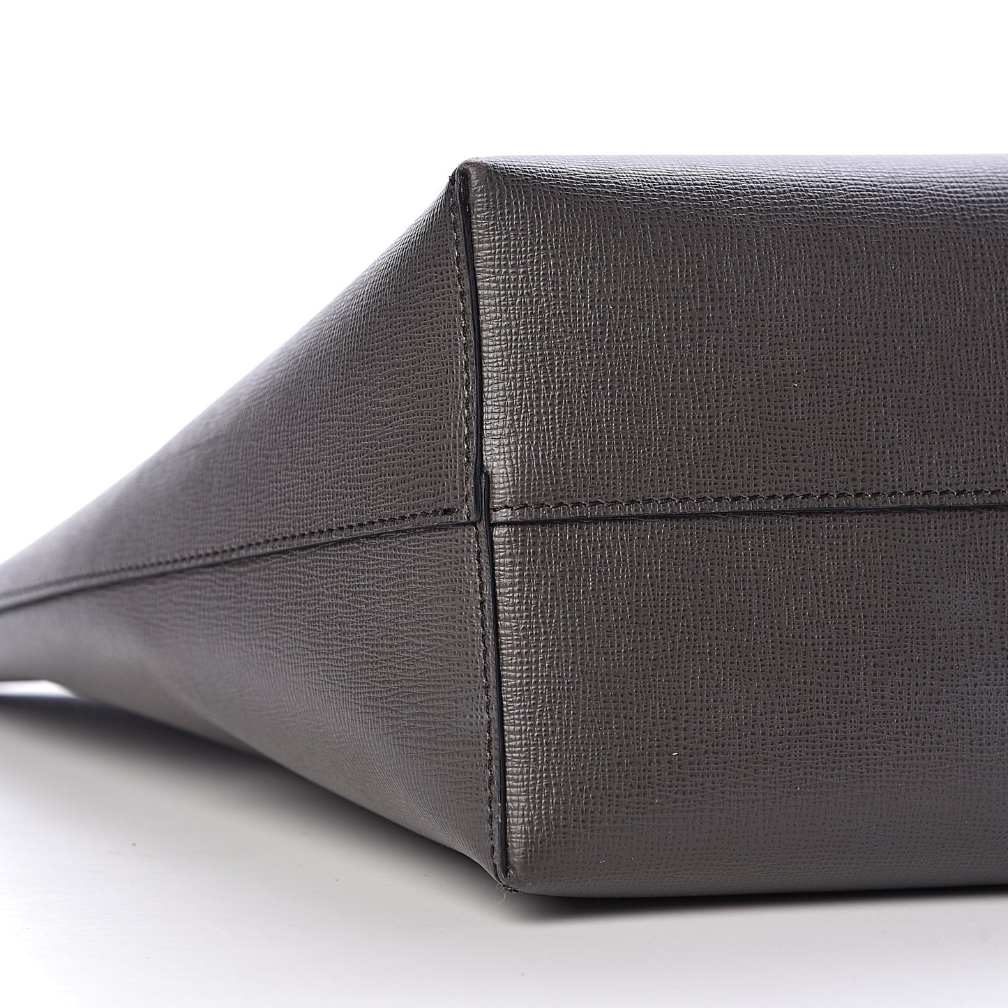 Grained Calfskin Small T Tote Grey