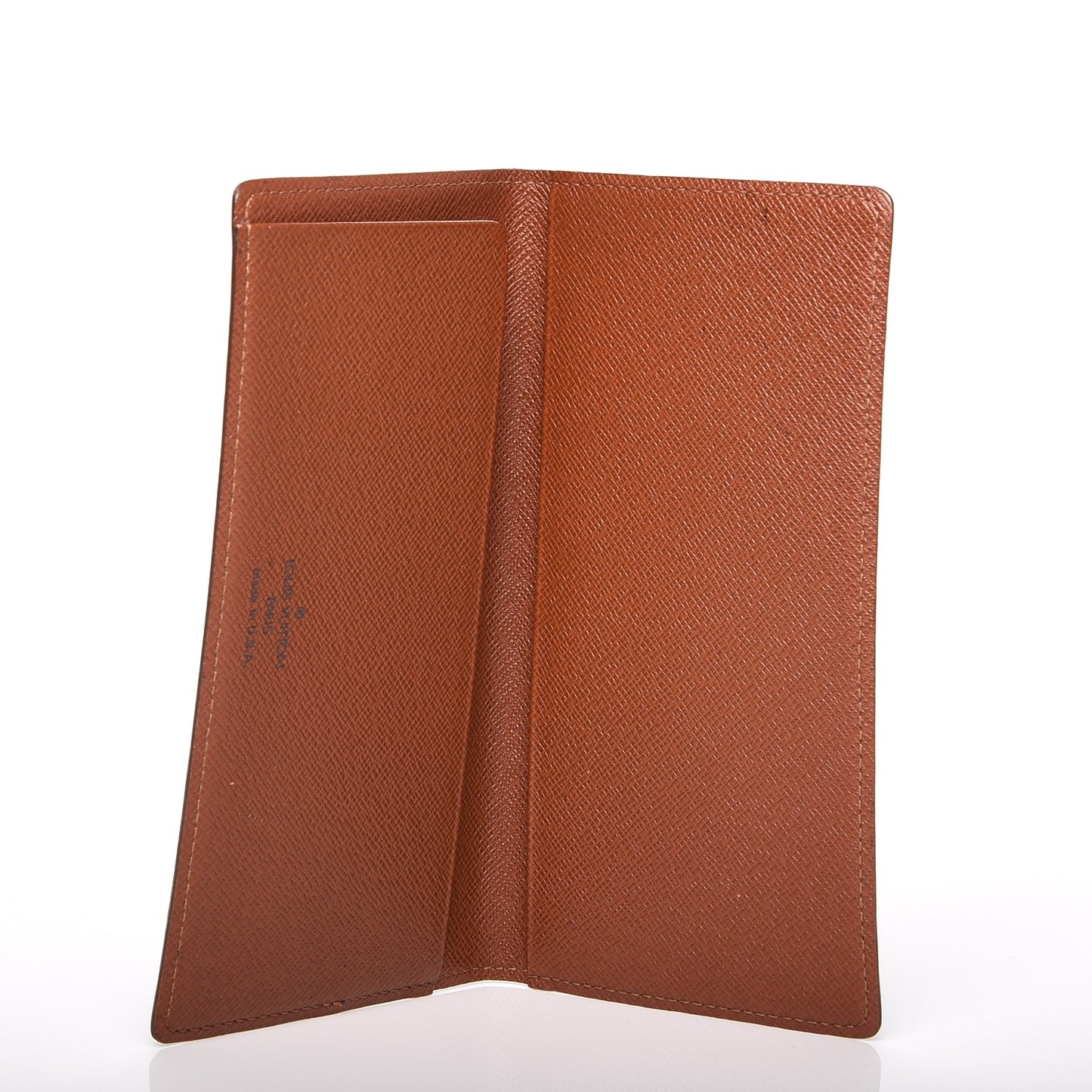 Monogram Simple Checkbook Holder Wallet Cover