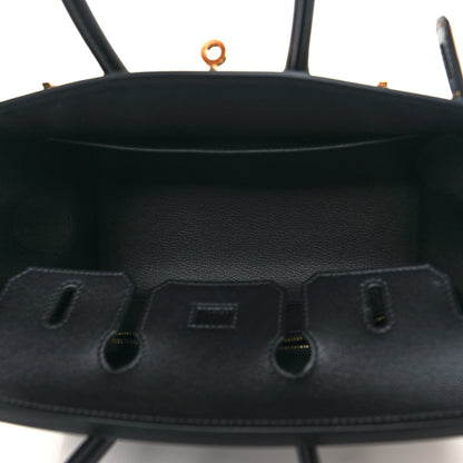 Hermes Madame Calfskin Birkin Sellier 25 Black 5 of 13