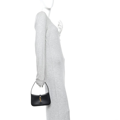 Saint Laurent Smooth Calfskin Le 5 A 7 Mini Hobo Black 2 of 9