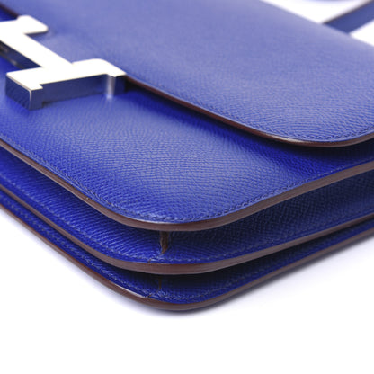 Hermes Epsom Constance Elan 25 Bleu Electrique 7 of 15