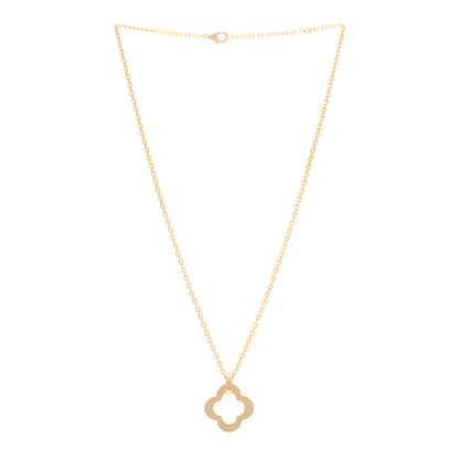 Van Cleef & Arpels 18K Yellow Gold Byzantine Alhambra Pendant Necklace 3 of 4