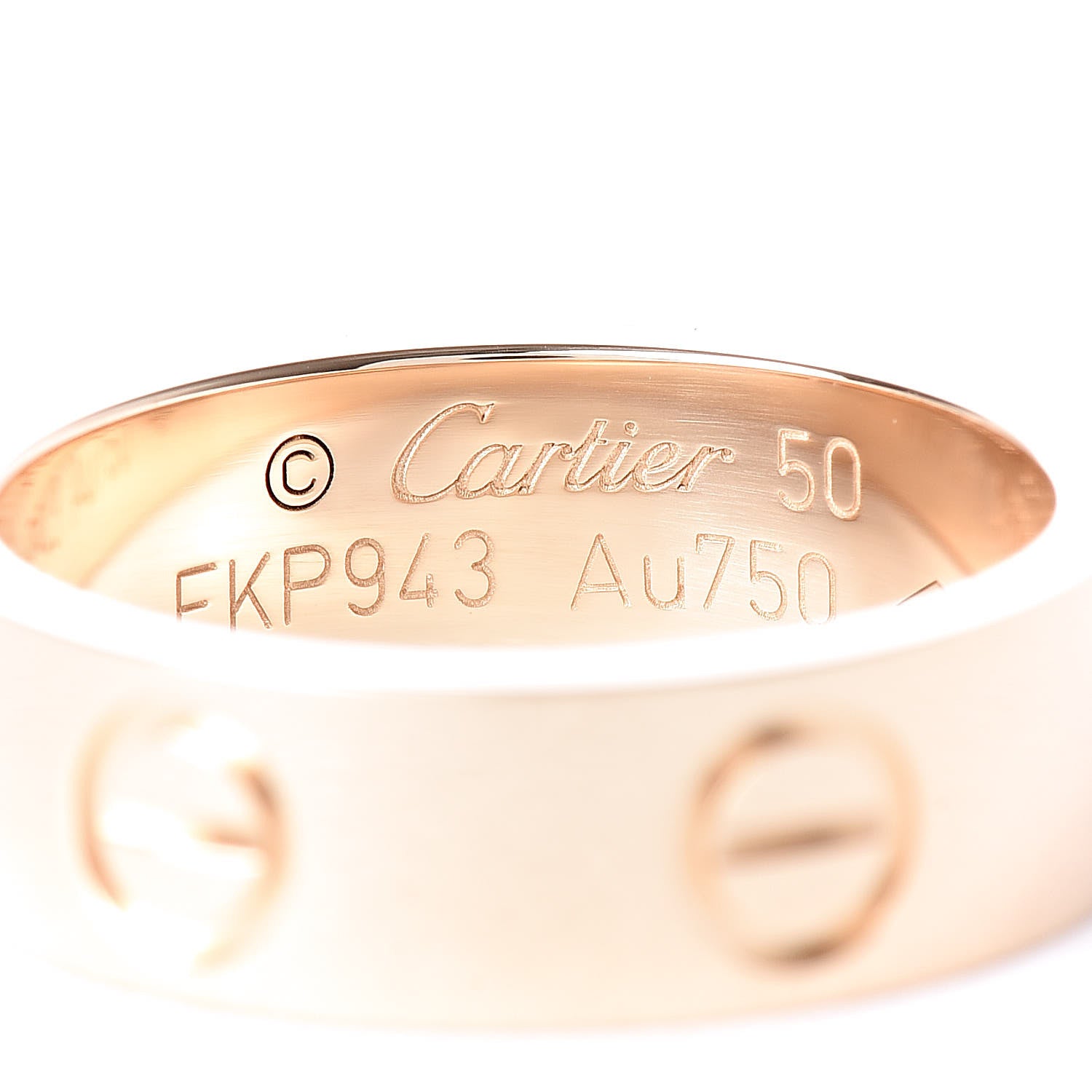 Cartier 18K Yellow Gold 5.5mm LOVE Ring 50 5.25 4 of 5