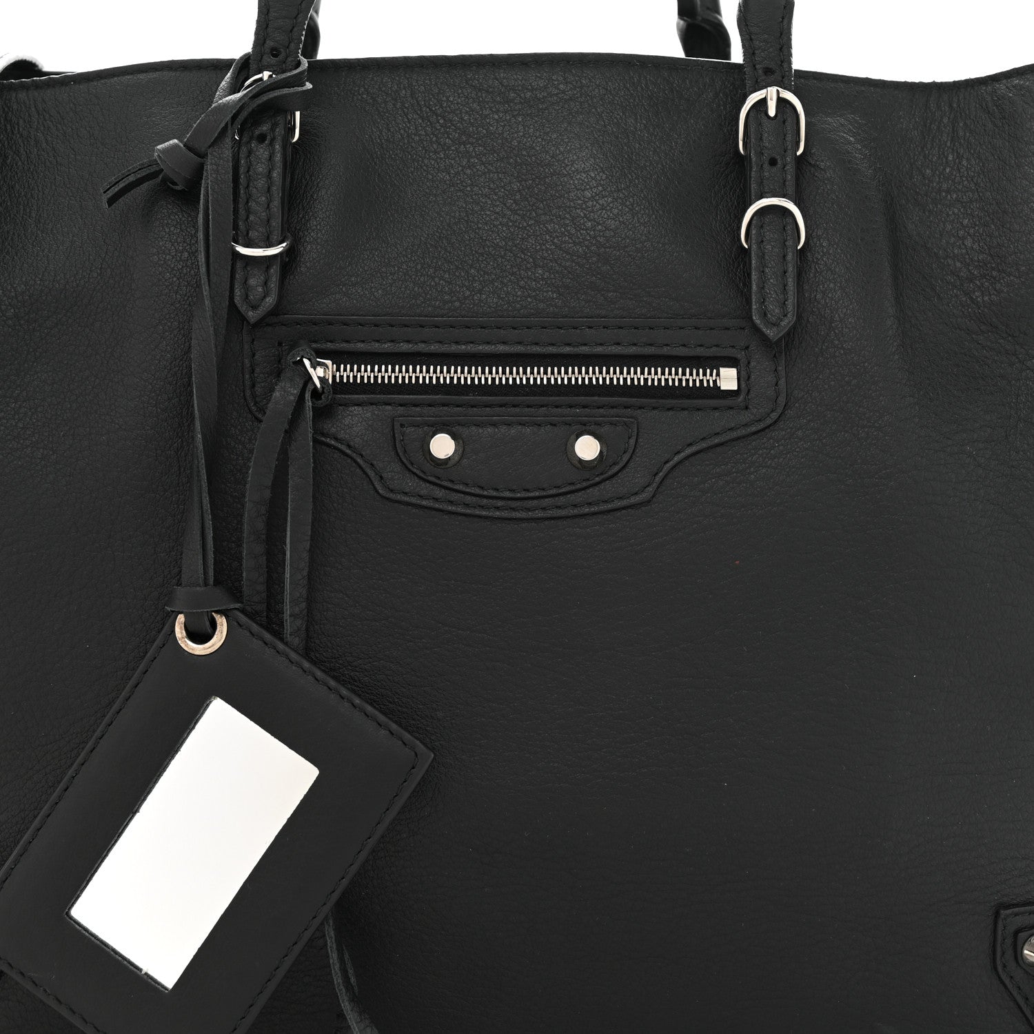 Balenciaga Veau Papier B4 Zip Around Tote Black 8 of 12