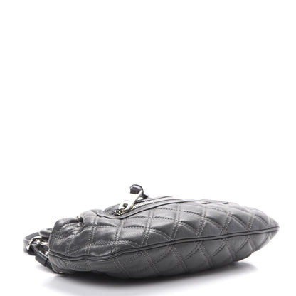 Marc Jacobs Calfskin Quilted Little Stam Dark Grey 3 of 9