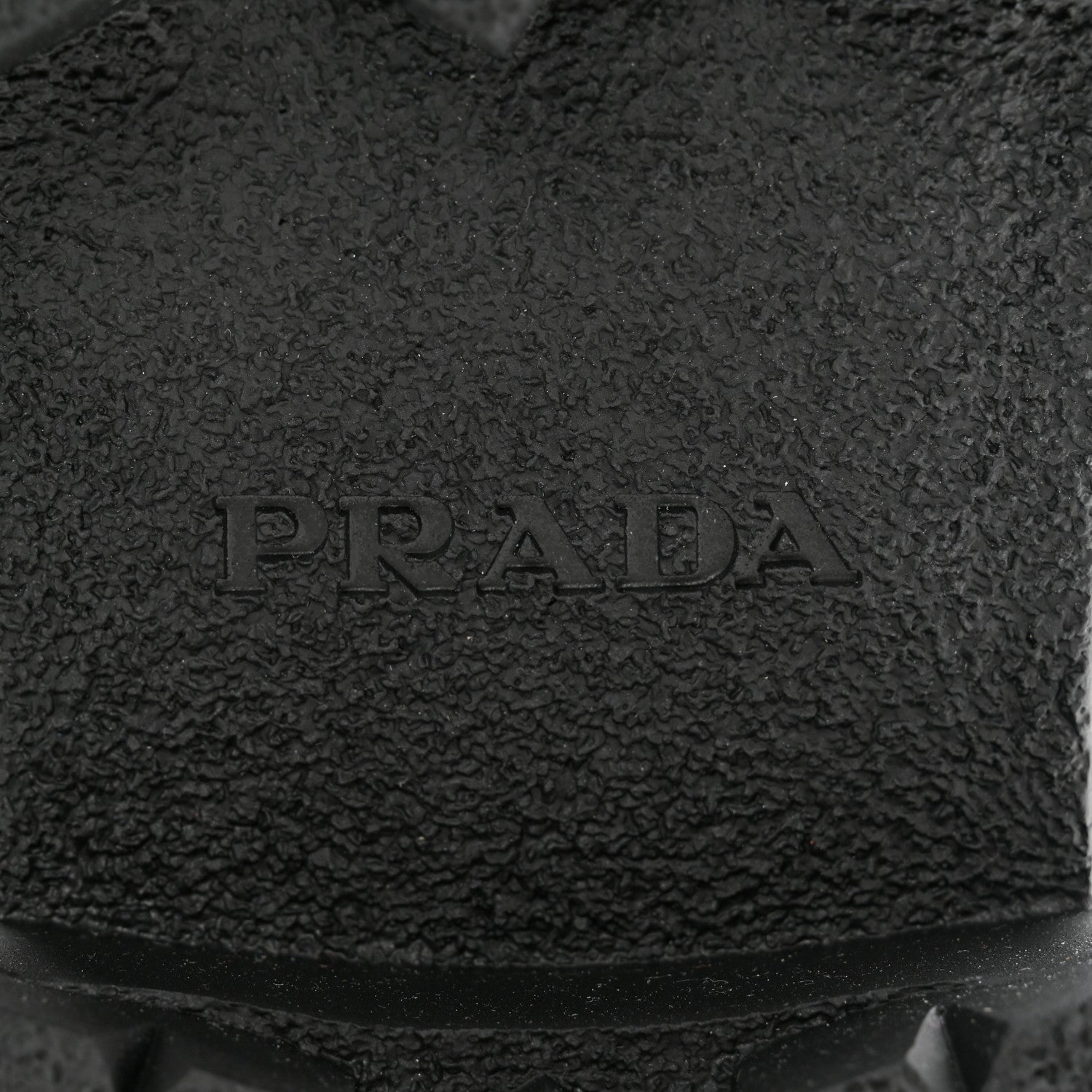Prada Vitello Lux Nylon Metal Triangle Logo Monolith Pouch Pocket 55mm Tall Combat Boots 36.5 Black 8 of 10