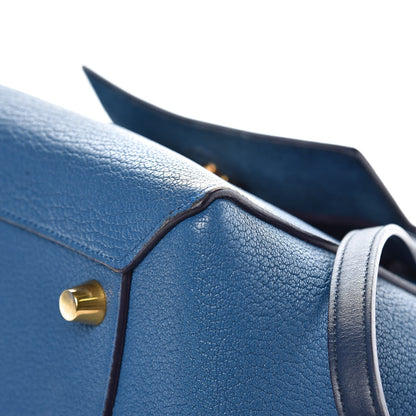 Celine Goatskin Smooth Calfskin Mini Belt Bag Sea Blue 8 of 11