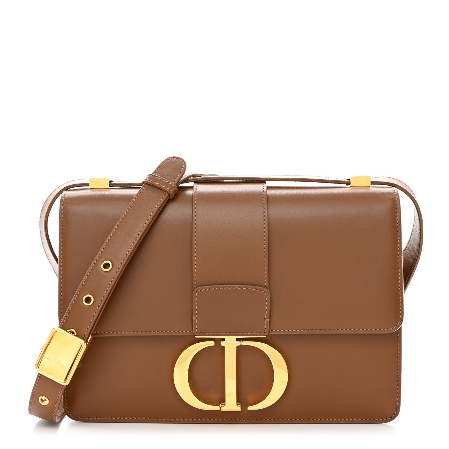 Smooth Calfskin 30 Montaigne Flap Bag Brown