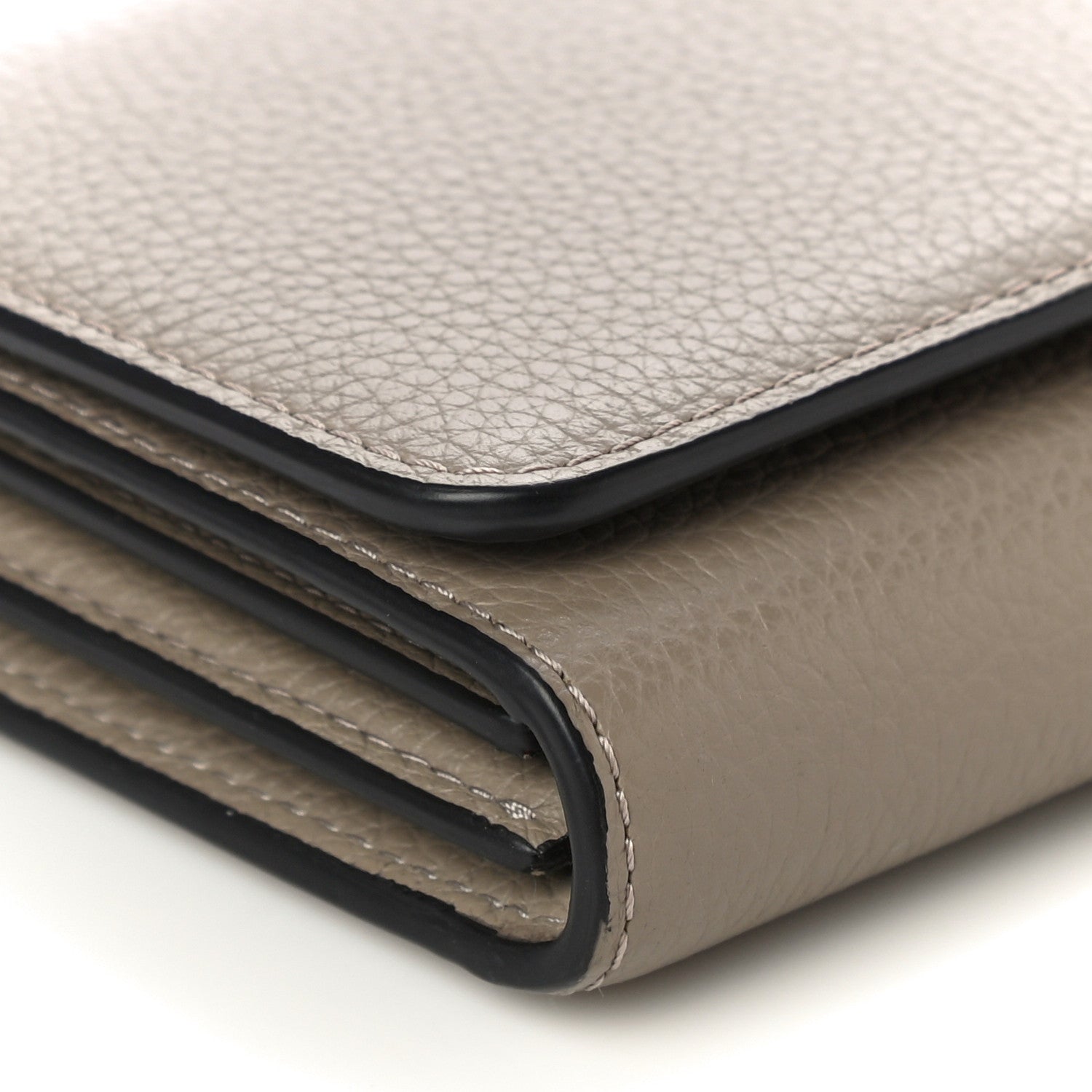 Mulberry Small Classic Grain Medium Continental French Wallet Solid Grey 8 of 9