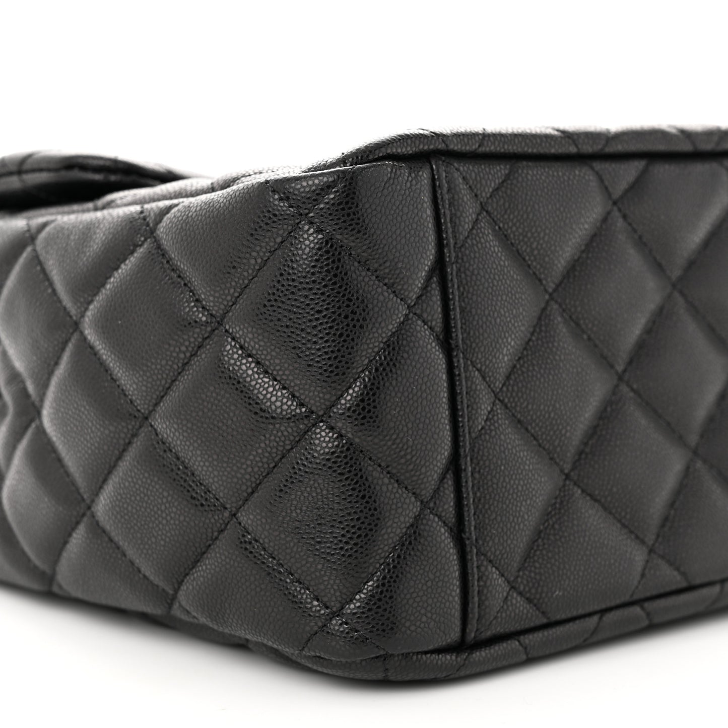 Caviar Quilted Small XXL Travel Flap Bag Black