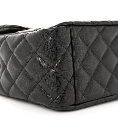 Chanel Caviar Quilted Small XXL Travel Flap Bag Black 9 of 11