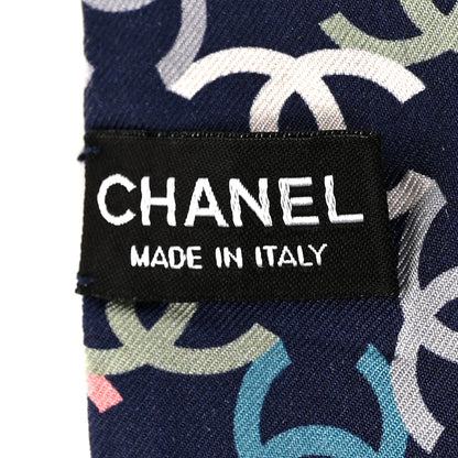Chanel Silk CC Twilly Blue Multicolor 3 of 4