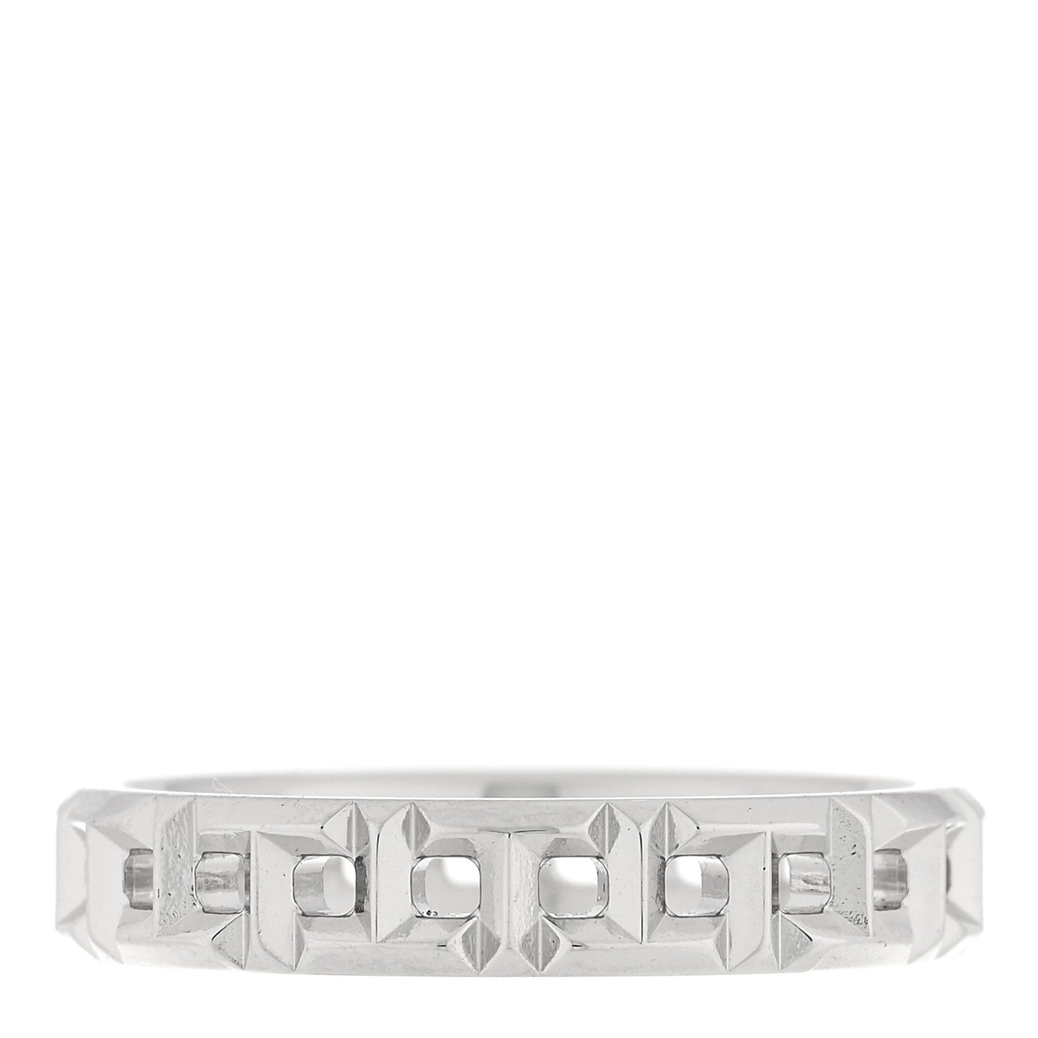 Tiffany 18K White Gold T True Narrow Band Ring 48 4.5 3 of 5