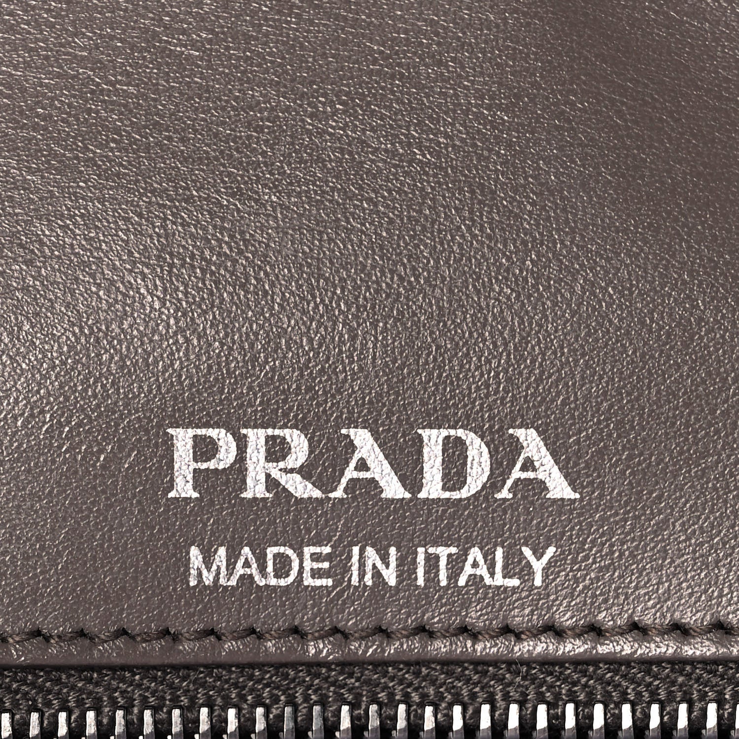Prada Soft Calfskin Impunture Diagramme Large Chain Flap Shoulder Bag Bambu 5 of 7