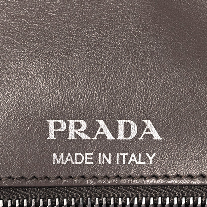 Prada Soft Calfskin Impunture Diagramme Large Chain Flap Shoulder Bag Bambu 5 of 7