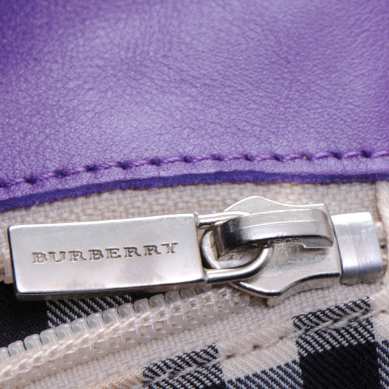Suede Belsouk Horn Toggle Shoulder Bag Amethyst