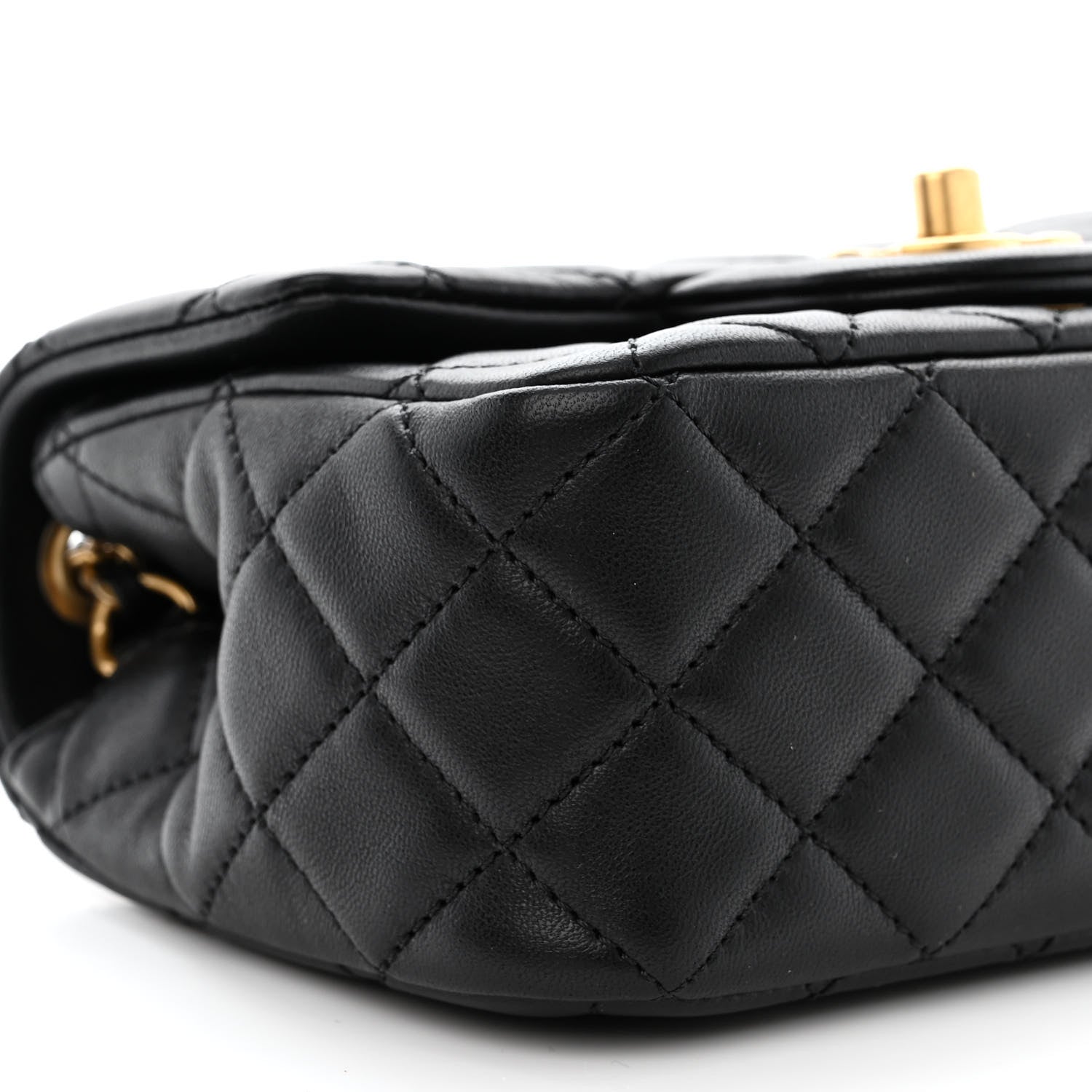 Chanel Lambskin Quilted Mini Pearl Crush Flap Black 9 of 13